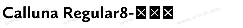 Calluna Regular8字体转换